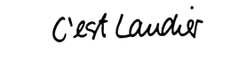 C'EST LAUDIER trademark
