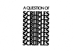 A QUESTION OF SCRUPLES trademark
