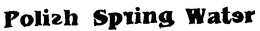 POLISH SPRING WATER trademark