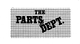 THE PARTS DEPT. trademark