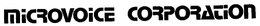 MICROVOICE CORPORATION trademark