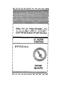 DJARUM 12 KRETEKS FILTER SPECIAL EXPORT QUALITY trademark