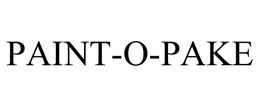 PAINT-O-PAKE trademark