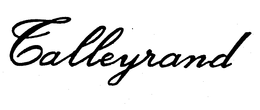 TALLEYRAND trademark