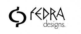 FEDRA DESIGNS. trademark