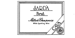 SPARKLING WINE CAVA METHODE CHAMPENOISE SARDA GRAN BRUT trademark