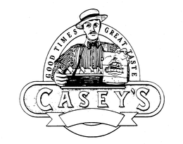 GOOD TIMES GREAT TASTES CASEY'S PEANUTS trademark