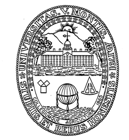 UNIVERSITAS. V. MONTIS. A.D.1791 STUDIIS ET REBUS HONESTIS COLLEGIUMQUE AGRICULTURAE trademark