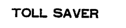 TOLL SAVER trademark
