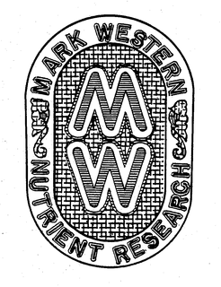 MARK WESTERN NUTRIENT RESEARCH MW trademark