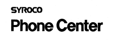 SYROCO PHONE CENTER trademark
