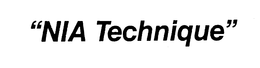 "NIA TECHNIQUE" trademark