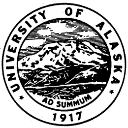 UNIVERSITY OF ALASKA 1917 AD SUMMUM trademark