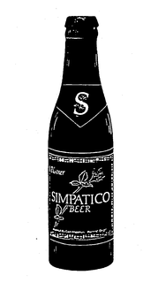 S PILSENER SIMPATICO BEER trademark