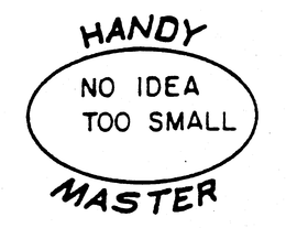 HANDY MASTER NO IDEA TOO SMALL trademark