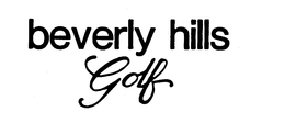 BEVERLY HILLS GOLF trademark