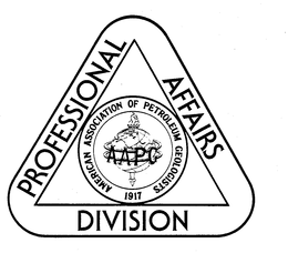 PROFESSIONAL AFFAIRS DIVISION AMERICAN ASSOCIATION OF PETROLEUM GEOLOGISTS AAPG 1917 trademark