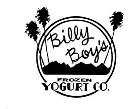 BILLY BOY'S FROZEN YOGURT CO. trademark