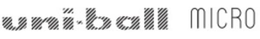 UNI-BALL MICRO trademark