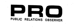PRO PUBLIC RELATIONS OBSERVER trademark