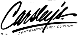 CARSLEY'S CONTEMPORARY CUISINE trademark
