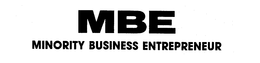 MBE MINORITY BUSINESS ENTREPRENEUR trademark
