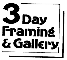 3 DAY FRAMING & GALLERY trademark