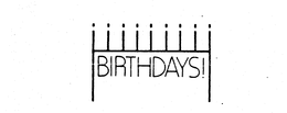 BIRTHDAYS! trademark