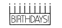 BIRTHDAYS! trademark
