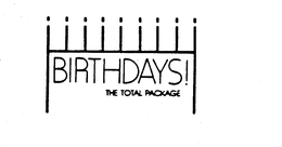 BIRTHDAYS! THE TOTAL PACKAGE trademark
