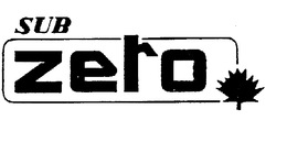 SUB ZERO trademark