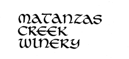 MATANZAS CREEK WINERY trademark