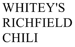 WHITEY'S RICHFIELD CHILI trademark
