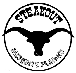 STEAKOUT MESQUITE FLAMED trademark