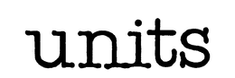 UNITS trademark