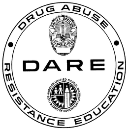 DARE DRUG ABUSE RESISTANCE EDUCATION trademark