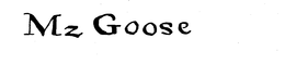 MZ GOOSE trademark