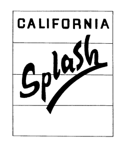 CALIFORNIA SPLASH trademark