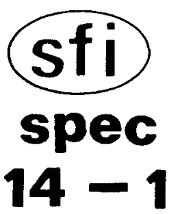 SFI SPEC 14-1 trademark