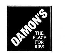 DAMON'S THE PLACE FOR RIBS trademark