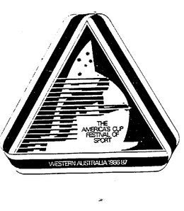 THE AMERICA'S CUP FESTIVAL OF SPORT WESTERN AUSTRALIA 1986-87 trademark