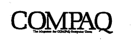 COMPAQ THE MAGAZINE FOR COMPAZ COMPUTER USERS trademark