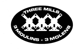 THREE MILLS 3 MOULINS 3 MOLENS trademark
