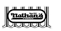 SINCE 1916 NATHAN'S FAMOUS trademark