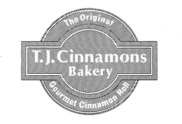 T.J. CINNAMONS BAKERY THE ORIGINAL GOURMET CINNAMON ROLL trademark