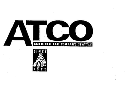 ATCO AMERICAN TAR COMPANY SEATTLE SINCE 1920 trademark