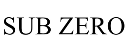 SUB ZERO trademark