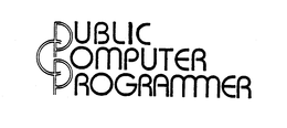 PUBLIC COMPUTER PROGRAMMER trademark