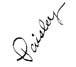 PAISLEY trademark