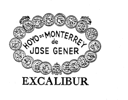 HOYO DE MONTERREY DE JOSE GENER EXCALIBUR trademark